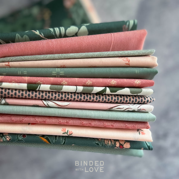 Blushing Sage Bundle | Curated 14 Fat Quarter Bundle