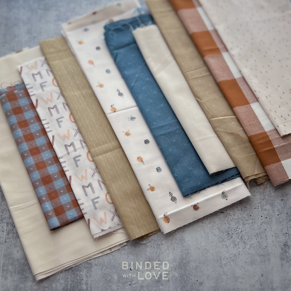 Curated Remnant Bundle | 10 Fabric End of Bolt Quilting Bundle | One of a Kind | REMNANT BUNDLE-222