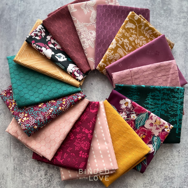 Wildberry Rose | Curated 16 Fabric Bundle | BUNDLE-288
