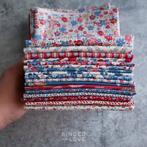 Tilda Village Life Winter Colorway Bundle | Precut Bundle | 17 Prints | Fat Quarter Bundle | Half Yard Bundle