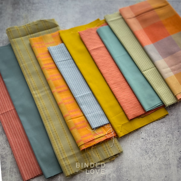Curated Remnant Bundle | 10 Fabric End of Bolt Quilting Bundle | One of a Kind | REMNANT BUNDLE-200