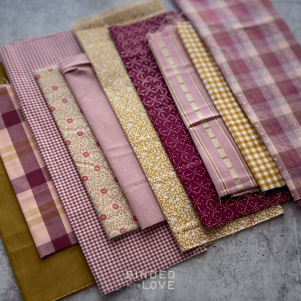 Curated Remnant Bundle | 10 Fabric End of Bolt Quilting Bundle | One of a Kind | REMNANT BUNDLE-223