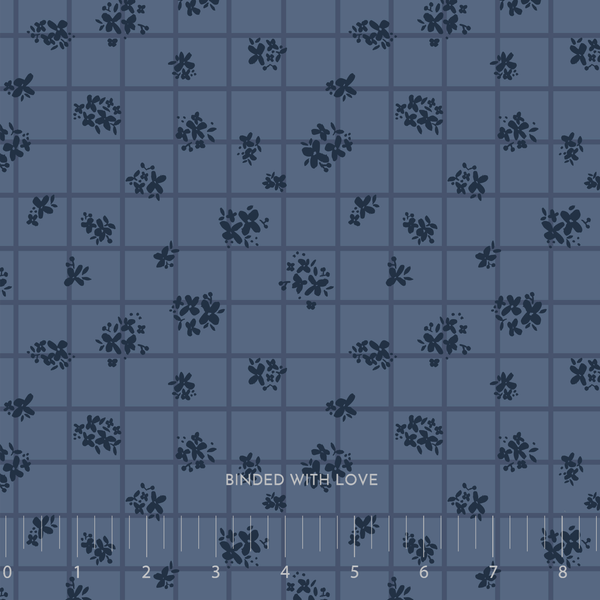 Ditsy Check Blue 228487 | Sienna and Indigo by Hello Aunty Designs