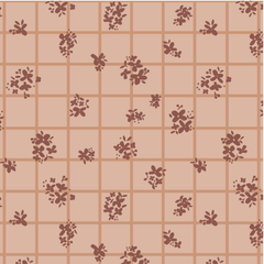 Ditsy Check Soft Brown 228486 | Sienna and Indigo by Hello Aunty Designs