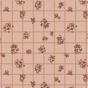 Ditsy Check Soft Brown 228486 | Sienna and Indigo by Hello Aunty Designs