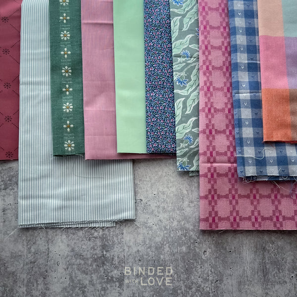 Curated Remnant Bundle | 10 Fabric End of Bolt Quilting Bundle | One of a Kind | REMNANT BUNDLE-218
