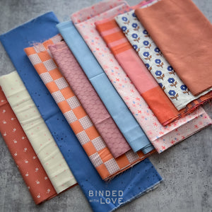 Curated Remnant Bundle | 10 Fabric End of Bolt Quilting Bundle | One of a Kind | REMNANT BUNDLE-201