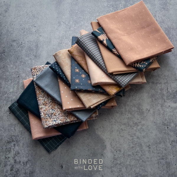 Dusty Rosewood Bundle | Curated 15 Fat Quarter Bundle