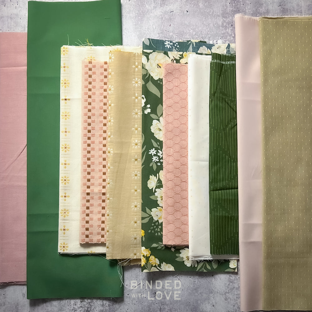 Curated Remnant Bundle | 11 Fabric End of Bolt Quilting Bundle | One of a Kind | REMNANT BUNDLE-138