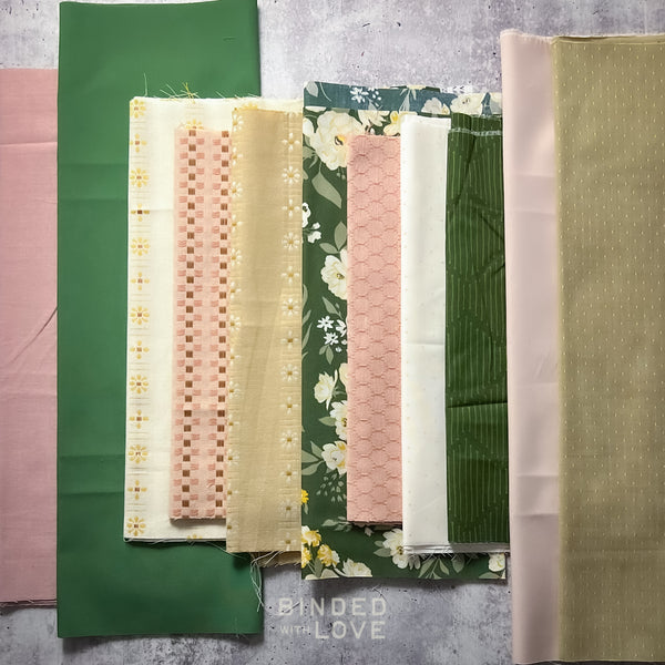Curated Remnant Bundle | 11 Fabric End of Bolt Quilting Bundle | One of a Kind | REMNANT BUNDLE-138