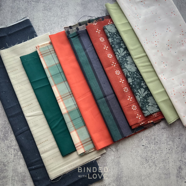 Curated Remnant Bundle | 10 Fabric End of Bolt Quilting Bundle | One of a Kind | REMNANT BUNDLE-211