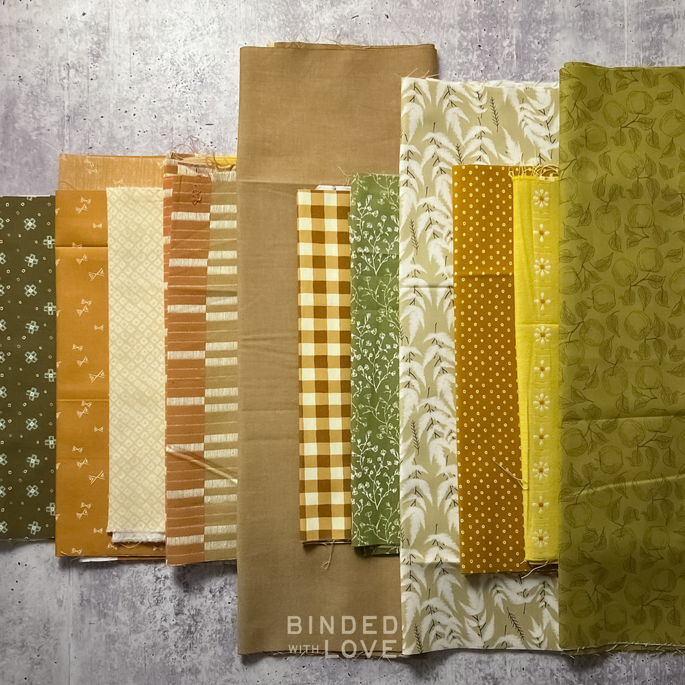 Curated Remnant Bundle | 11 Fabric End of Bolt Quilting Bundle | One of a Kind | REMNANT BUNDLE-145