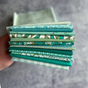 Sea Glass Garden Bundle | Curated 14 Fat Quarter Bundle