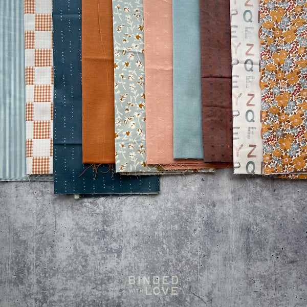 Curated Remnant Bundle | 10 Fabric End of Bolt Quilting Bundle | One of a Kind | REMNANT BUNDLE-206