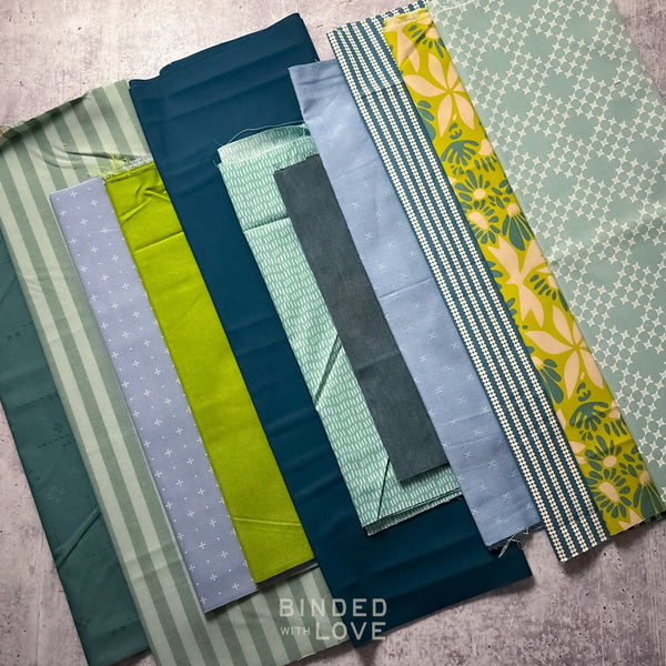 Curated Remnant Bundle | 11 Fabric End of Bolt Quilting Bundle | One of a Kind | REMNANT BUNDLE-141
