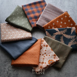 Copper Fern Bundle | Curated 10 Fat Quarter Bundle