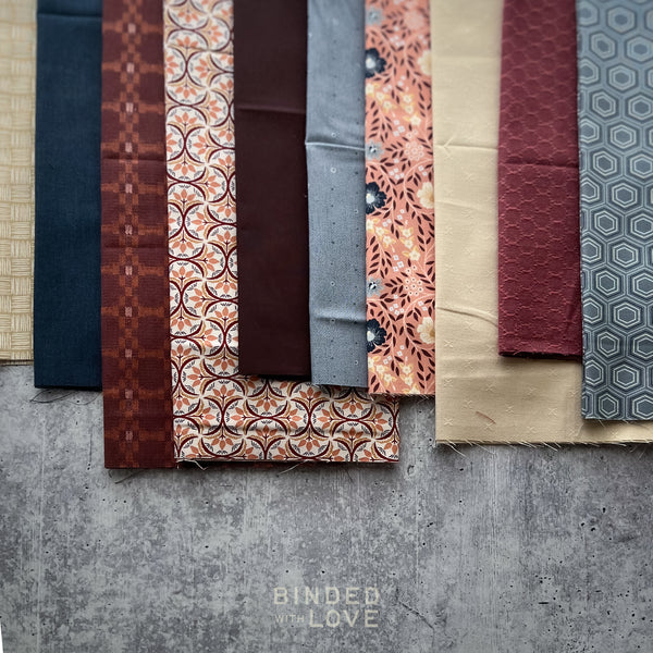 Curated Remnant Bundle | 10 Fabric End of Bolt Quilting Bundle | One of a Kind | REMNANT BUNDLE-208