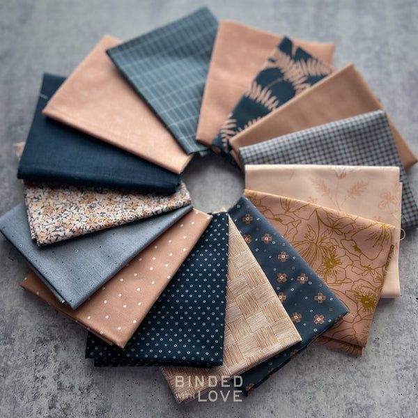 Dusty Rosewood Bundle | Curated 15 Fat Quarter Bundle