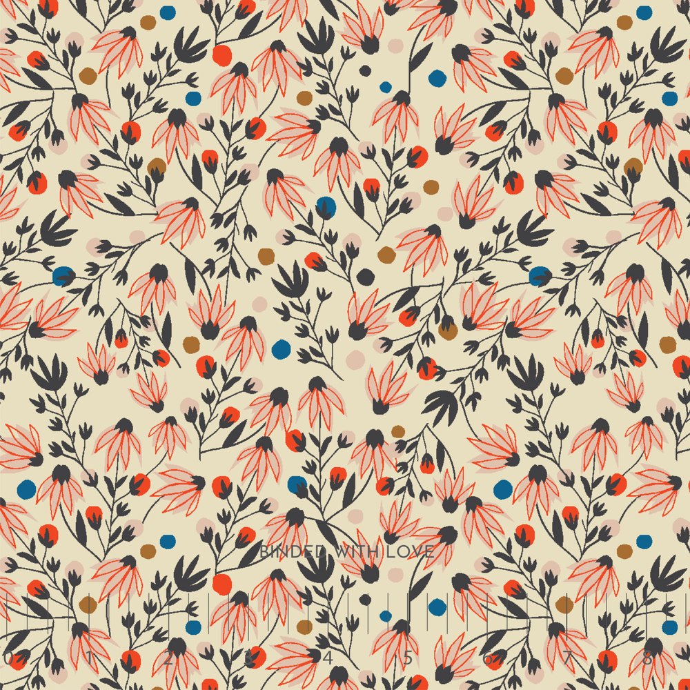 Edge Flower Ivory AC801-IV1 | Riverbank by Ash Cascade