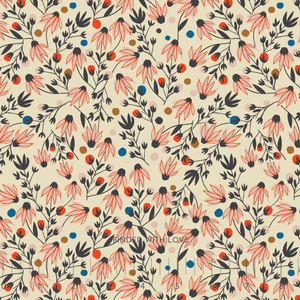 Edge Flower Ivory AC801-IV1 | Riverbank by Ash Cascade