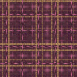 FLANNEL Crosshatch Plaid Merlot F-12804 | Highlands Flannel by AGF Studios