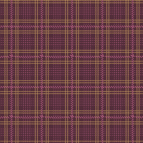 FLANNEL Crosshatch Plaid Merlot F-12804 | Highlands Flannel by AGF Studios
