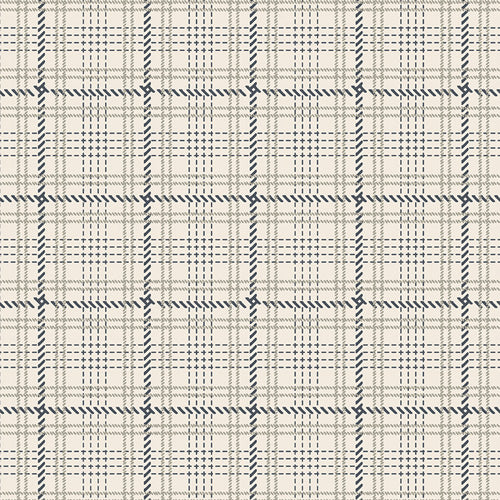 FLANNEL Crosshatch Plaid Oatmilk F-12805 | Highlands Flannel by AGF Studios