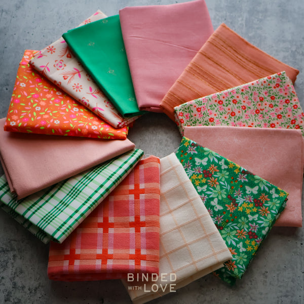 Peaches & Clover Bundle | Curated 12 Fat Quarter Bundle