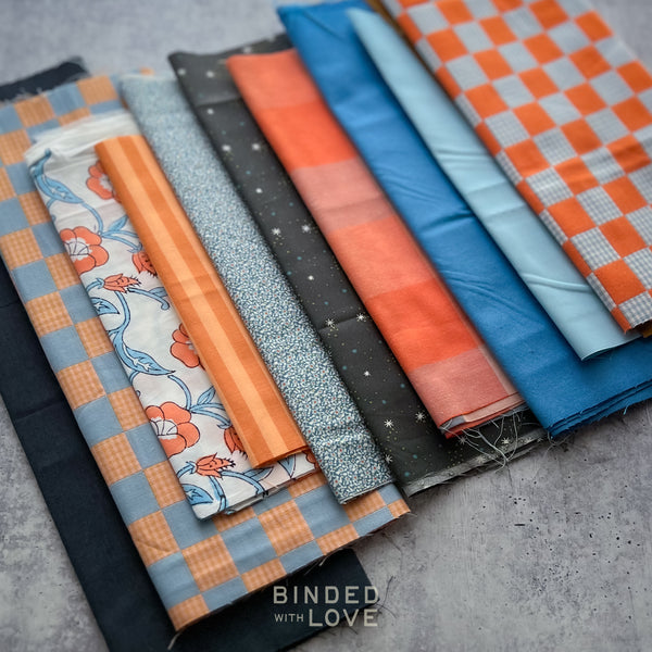 Curated Remnant Bundle | 10 Fabric End of Bolt Quilting Bundle | One of a Kind | REMNANT BUNDLE-215