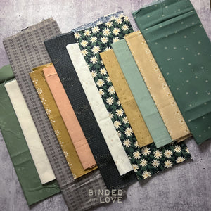 Curated Remnant Bundle | 12 Fabric End of Bolt Quilting Bundle | One of a Kind | REMNANT BUNDLE-152