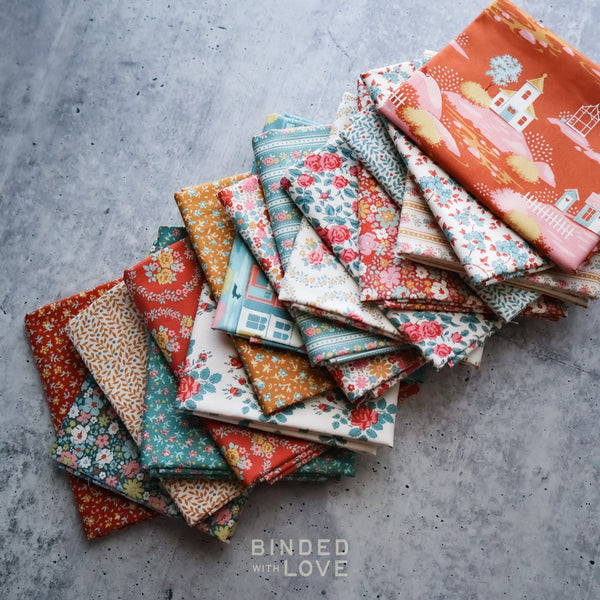 Tilda Village Life Autumn Colorway Bundle | Precut Bundle | 17 Prints | Fat Quarter Bundle | Half Yard Bundle