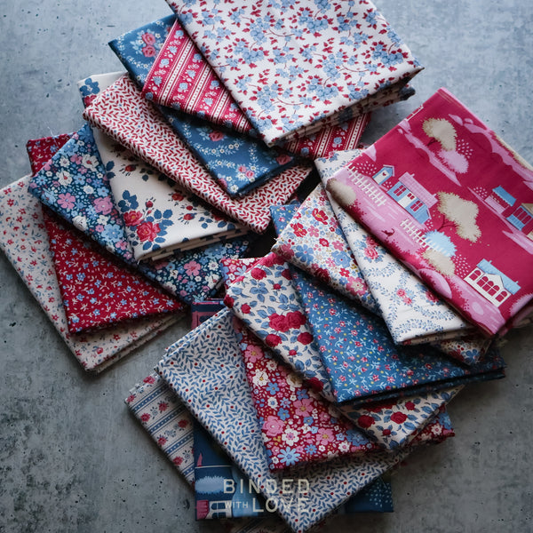 Tilda Village Life Winter Colorway Bundle | Precut Bundle | 17 Prints | Fat Quarter Bundle | Half Yard Bundle