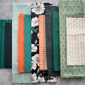 Curated Remnant Bundle | 11 Fabric End of Bolt Quilting Bundle | One of a Kind | REMNANT BUNDLE-167