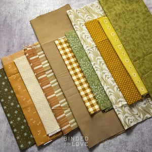 Curated Remnant Bundle | 11 Fabric End of Bolt Quilting Bundle | One of a Kind | REMNANT BUNDLE-145