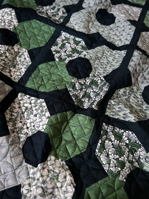 Marsh Haven Orchid Garden Throw Quilt Kit