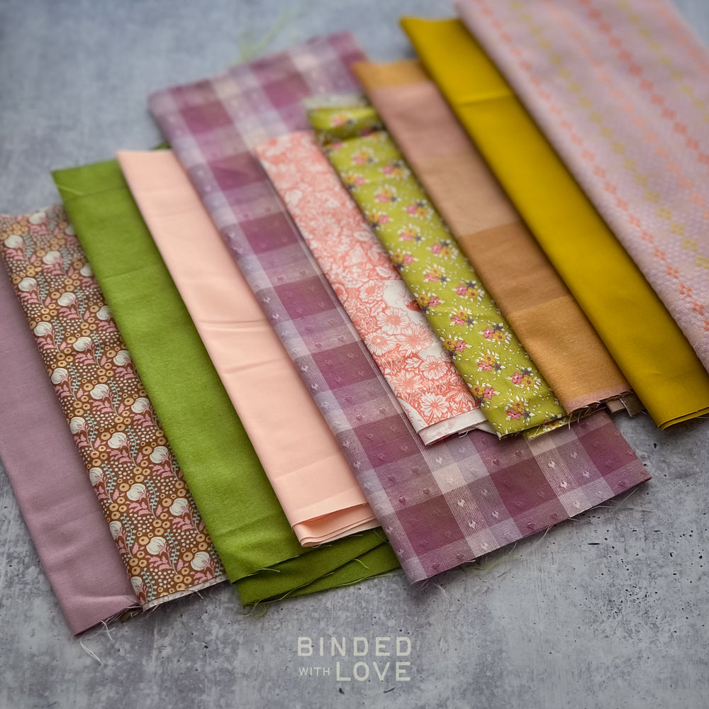Curated Remnant Bundle | 10 Fabric End of Bolt Quilting Bundle | One of a Kind | REMNANT BUNDLE-219