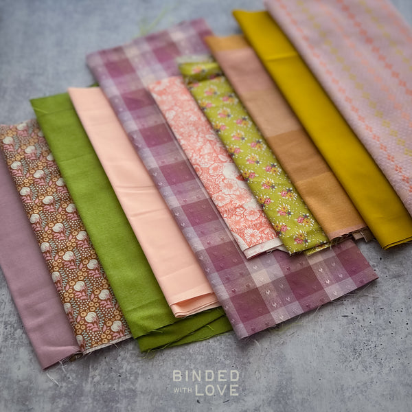 Curated Remnant Bundle | 10 Fabric End of Bolt Quilting Bundle | One of a Kind | REMNANT BUNDLE-219