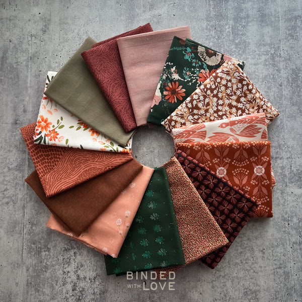 Cedar Rose Bundle | Curated 14 Fat Quarter Bundle