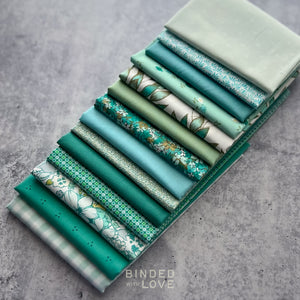 Sea Glass Garden Bundle | Curated 14 Fat Quarter Bundle