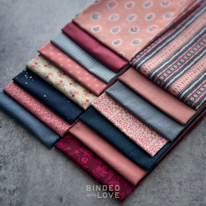 Blueberry Rose Bundle | Curated 15 Fat Quarter Bundle