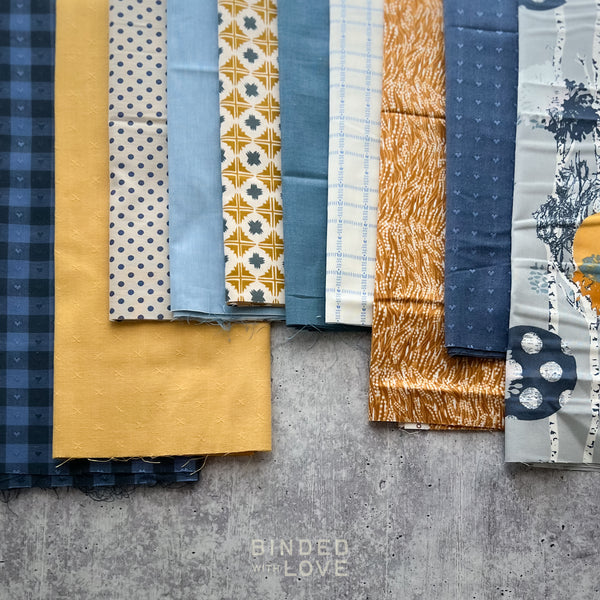 Curated Remnant Bundle | 10 Fabric End of Bolt Quilting Bundle | One of a Kind | REMNANT BUNDLE-196