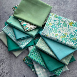 Sea Glass Garden Bundle | Curated 14 Fat Quarter Bundle