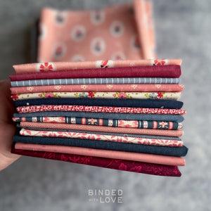 Blueberry Rose Bundle | Curated 15 Fat Quarter Bundle