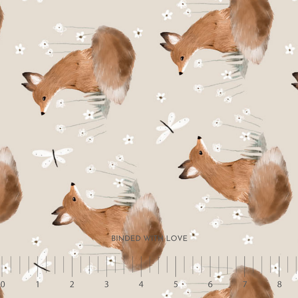 Foxes Cream 90980-12 | Charmwood by Bernadett Urbanovics