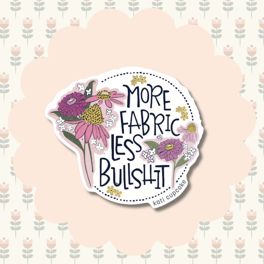 More Fabric Vinyl Sticker