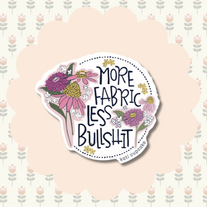 More Fabric Vinyl Sticker