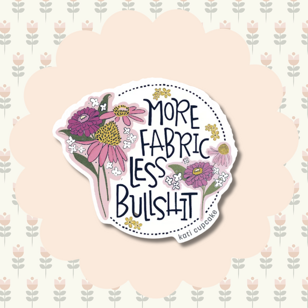 More Fabric Vinyl Sticker