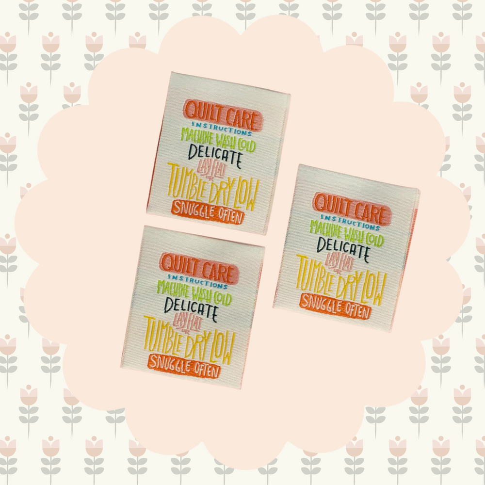 Quilt Care Woven Label