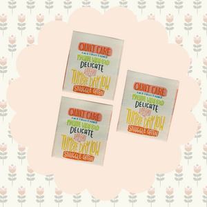 Quilt Care Woven Label