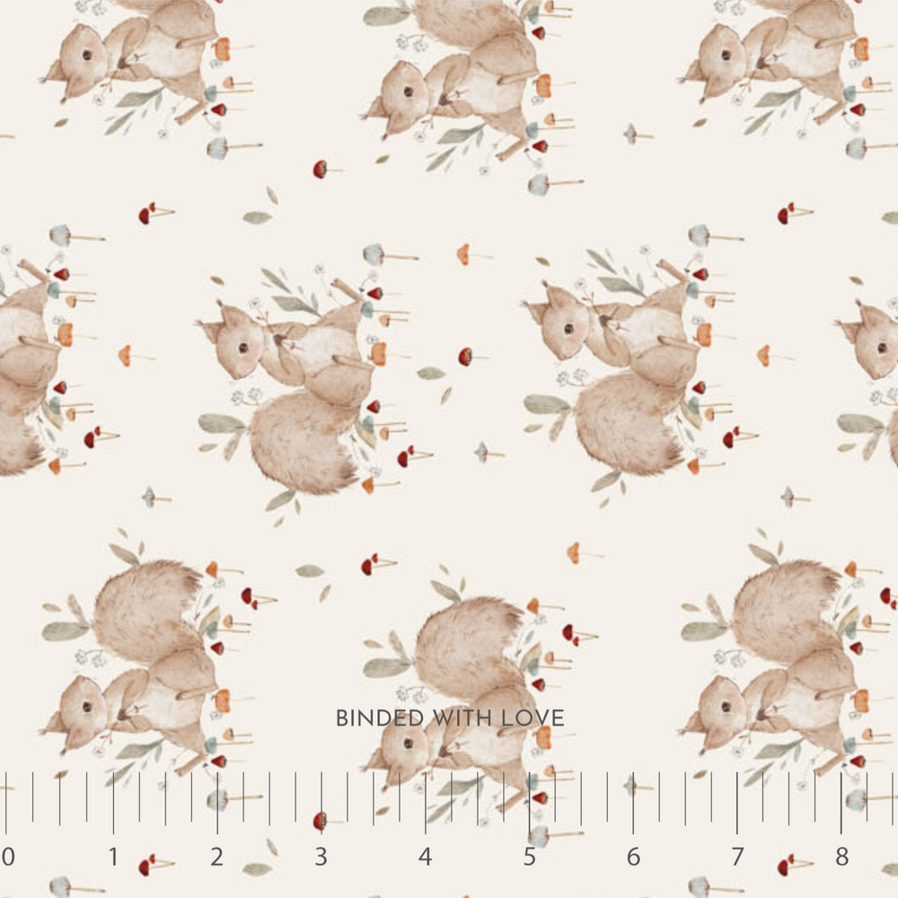 Squirrels Cream 90981-12 | Charmwood by Bernadett Urbanovics